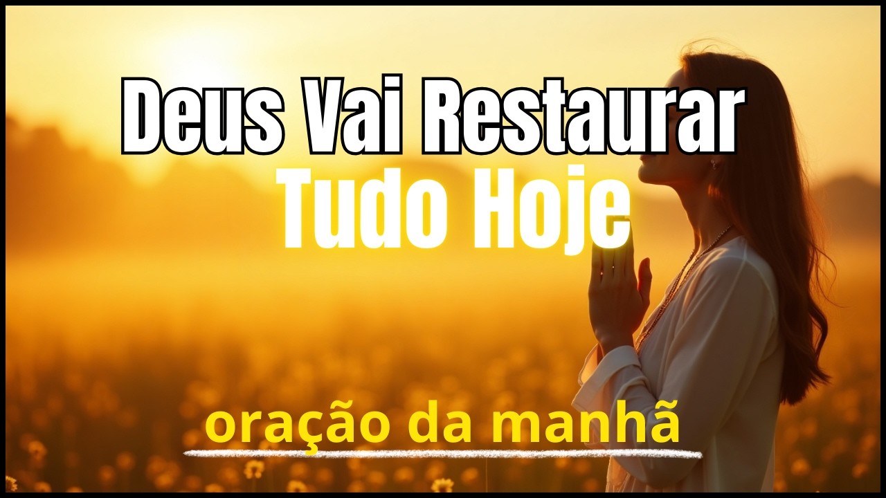 Oração da Manhã | Senhor, Restaura Minha Intimidade Contigo