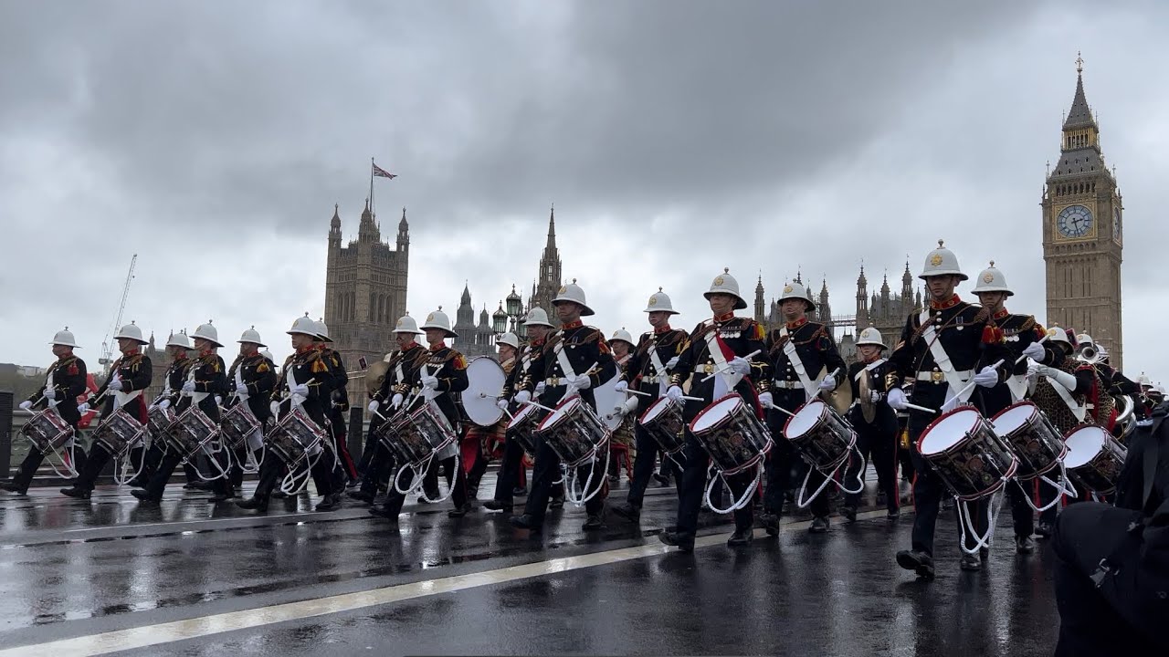 March Back to Waterloo Station after King Charles III Coronation