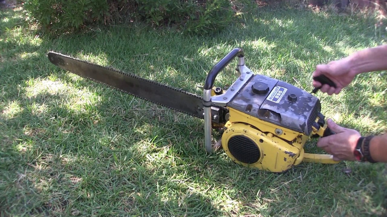 McCulloch 895 Pure Vintage Chainsaw Sound