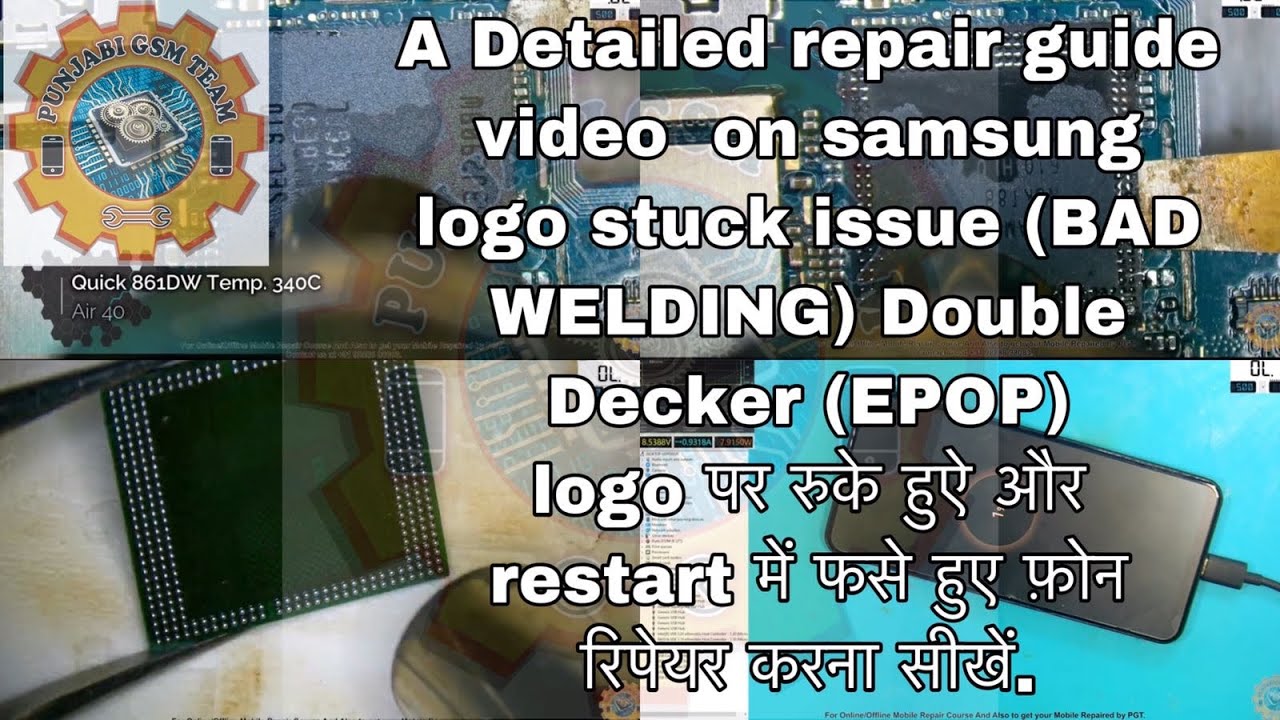 Samsung Galaxy A50, M30, Samsung All A, M, S & Note Series Logo Only, Full Detail Repair Guide.
