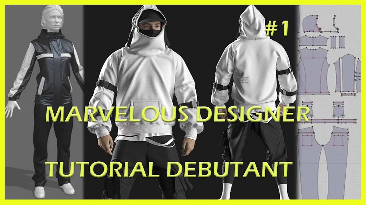 MARVELOUS DESIGNER PREMIERE OUVERTURE (tuto débutant) #1