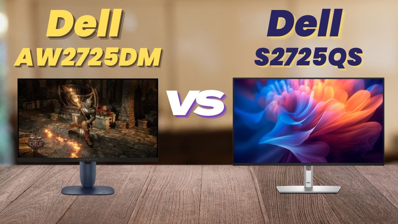 Dell Alienware AW2725DM kontra Dell S2725QS | Monitor gamingowy kontra monitor produktywności 4K