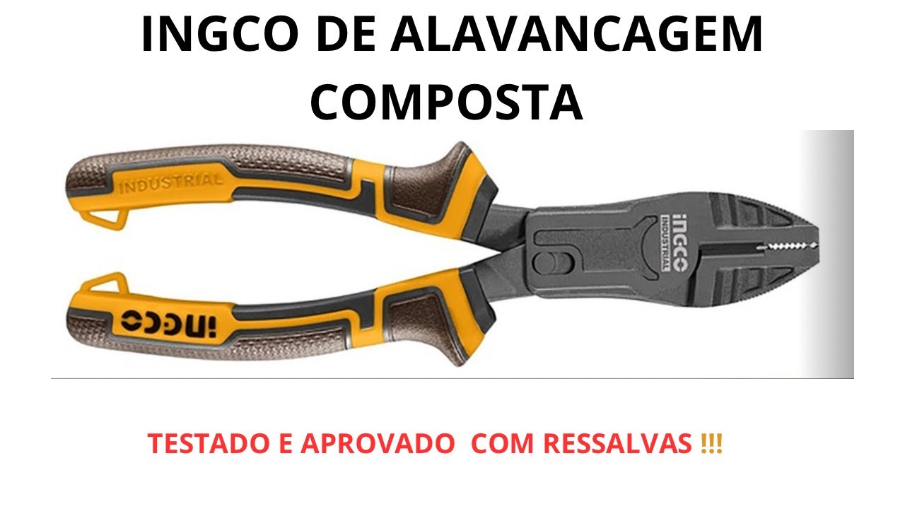 INGCO HCCP58200 ALICATE MUITO BOM, MAS…
