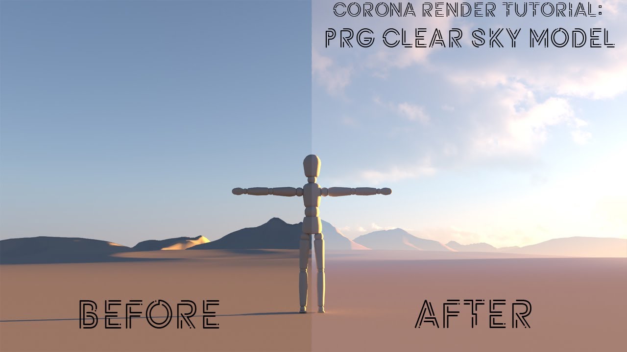 Corona Render Tutorial: PRG Clear Sky Model