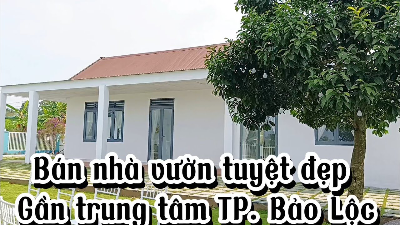 Bán nhà vườn tuyệt đẹp cạnh TP. Bảo Lộc|| Diện tích 620m2 sẵn 100m2 thổ cư|| Nhà mới toanh