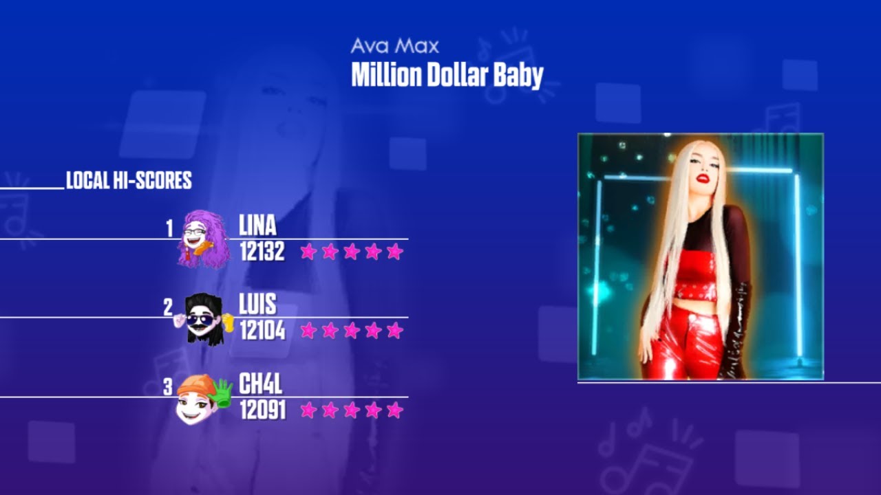 Just Dance 2023 (Wii) - Million Dollar Baby by Ava Max