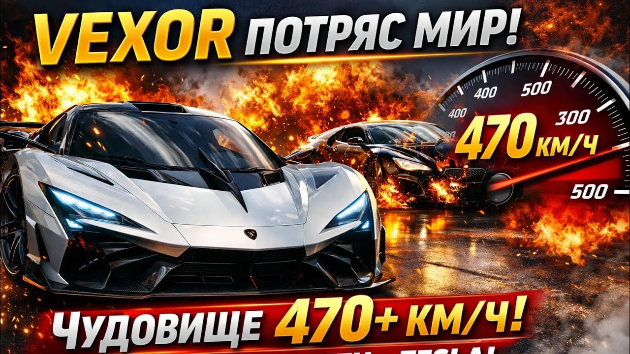 ⚡VEXOR Hypercar BREAKS the Internet! 470+ km/h Monster That Destroys Bugatti & Tesla 🚀