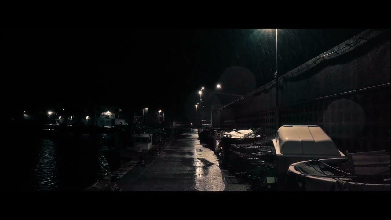 Rainy harbor