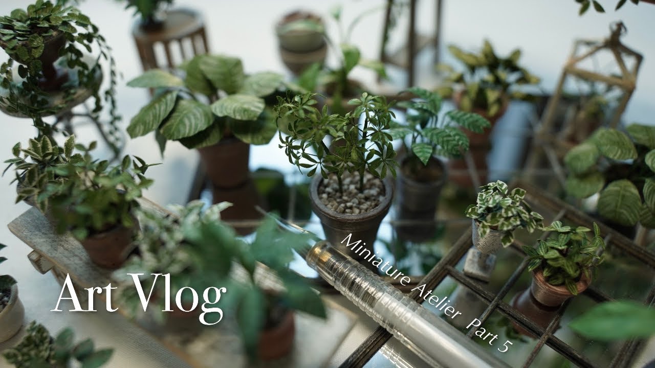 미니어처 식물 만들기 | Make a Miniature Plant | Art Vlog | ENG SUB