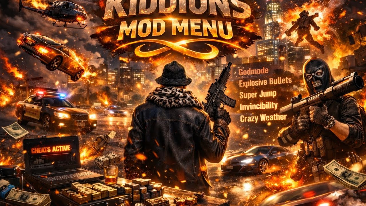 GTA 5 Online Mod Menu PC 2026 Free Kiddions Cheat Online Mods
