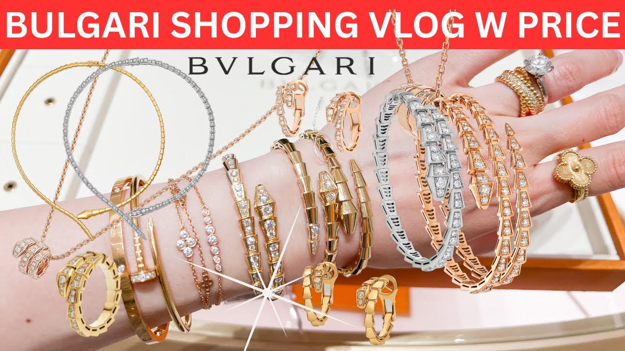 Видеоблог о покупках Bvlgari с указанием цен | Браслет, колье, кольцо и серьги Bvlgari Serpenti V...