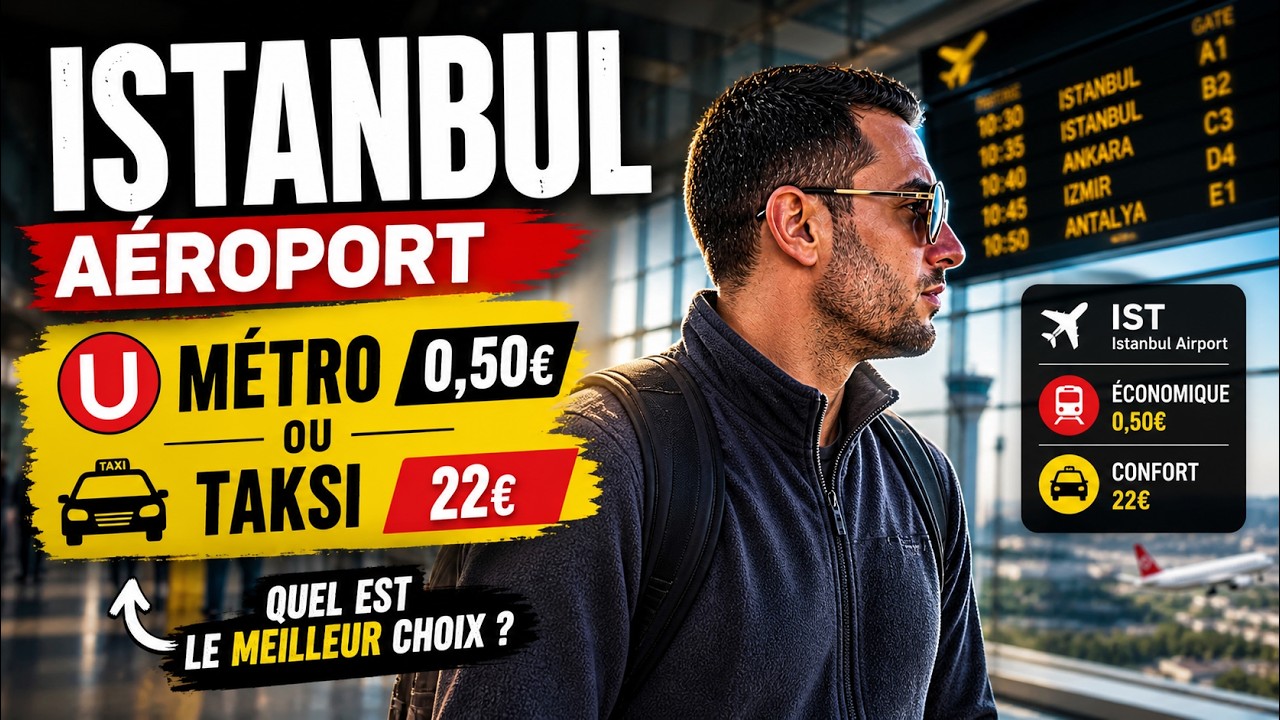 Comment aller de l’aéroport à Istanbul en métro? Ne pas se faire arnaquer par le taxi!