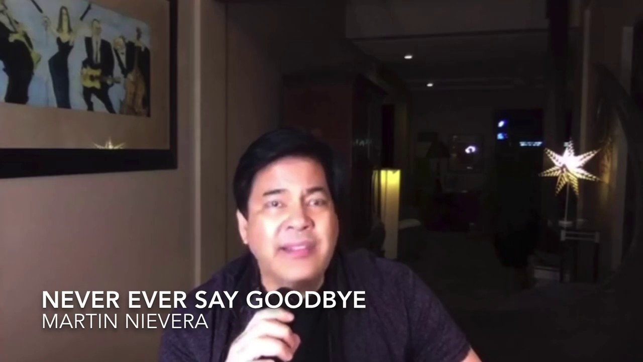 “Never Ever Say Goodbye”- MARTIN NIEVERA