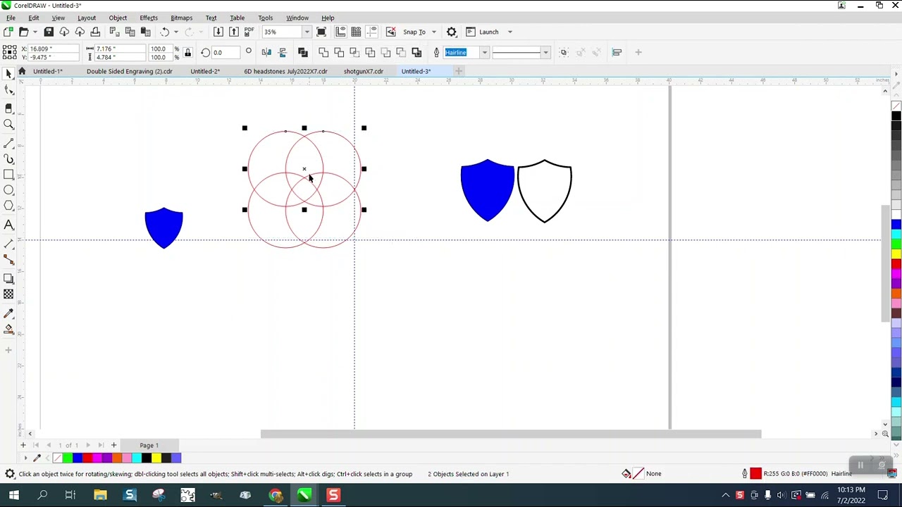 Corel Draw Tips & Tricks Draw a shield and a easy way