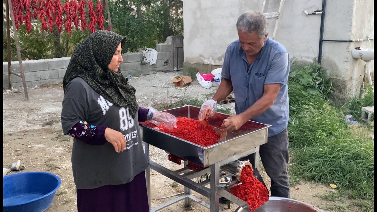 🌶️Hatay Yemeklerini Lezzetlendiren Biber Salçası Yapımına Başladık
