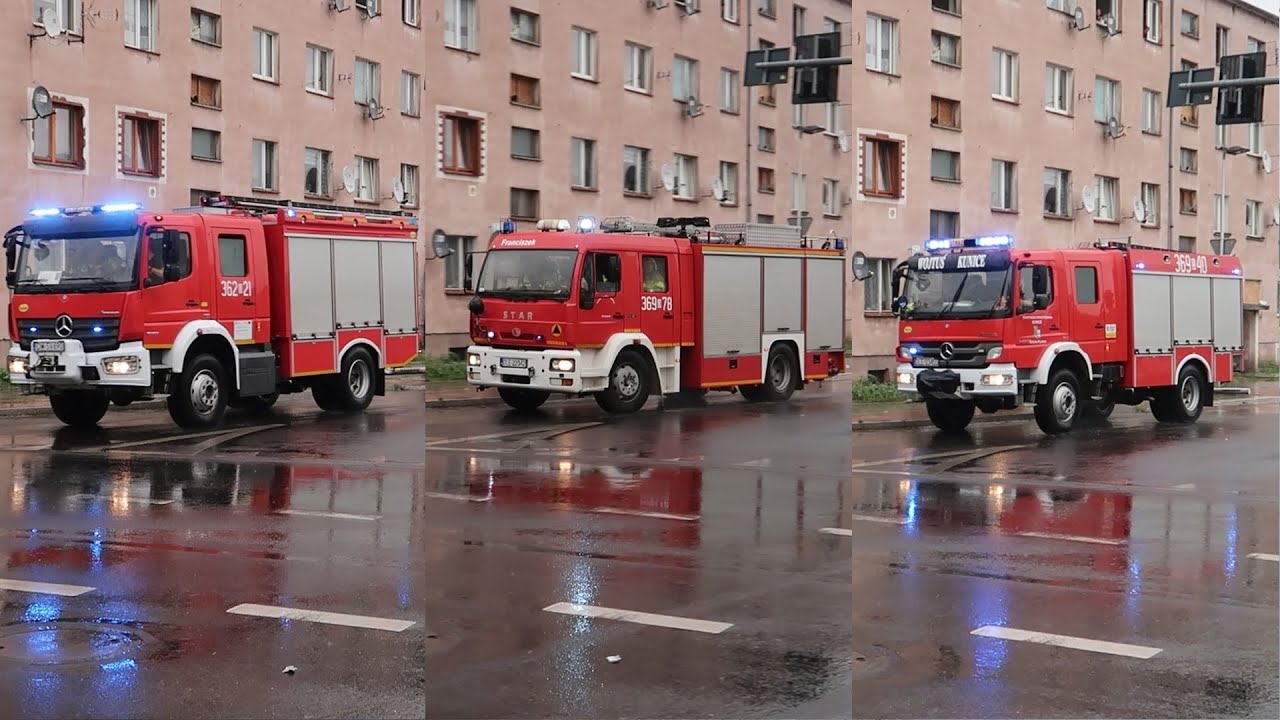 Alarmowo 3 zastępy 362[D]21, 369[D]78 i 369[D]40 - JRG 2 Legnica, OSP Krotoszyce i OSP Kunice