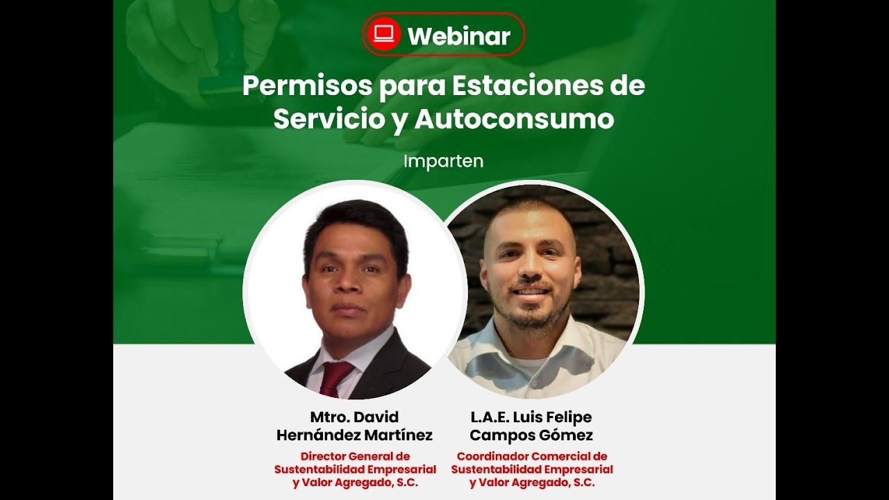 WEBINAR Permisos para Estaciones de Servicio y Autoconsumo
