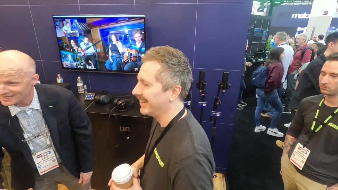 Walk through the #shure booth with us at the #nammshow
