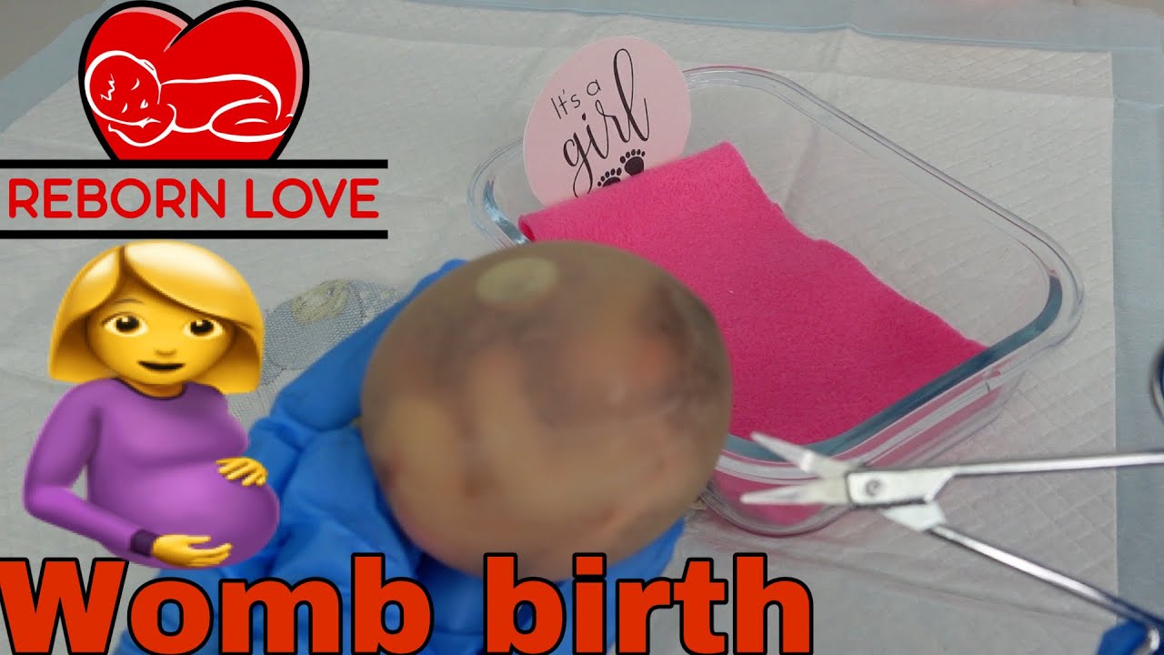 Birth of a Mini Silicone baby in the womb | Reborn Love
