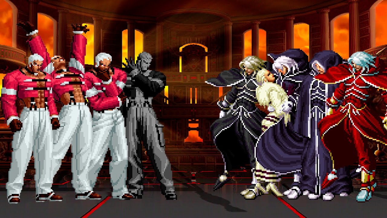 [KOF Mugen] Yashiro Nanakase Team vs Igniz Team