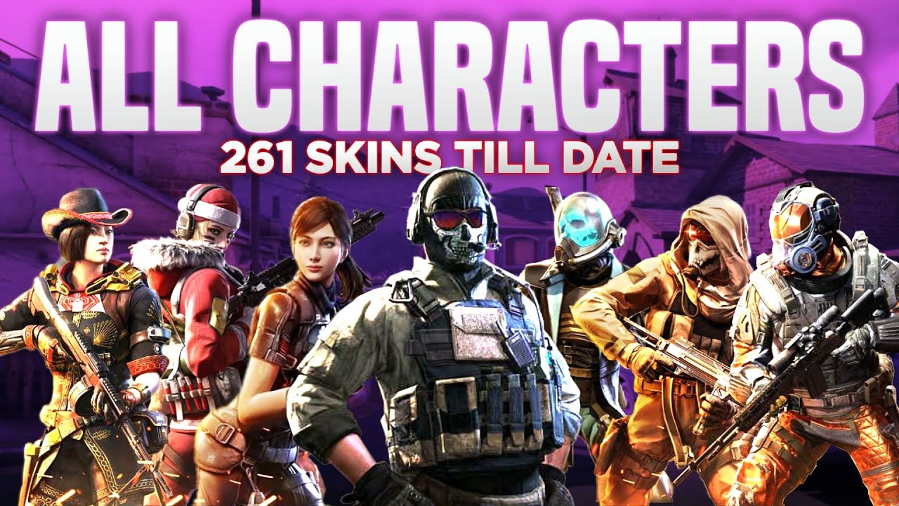 cod mobile all characters || 261 characters | call of duty mobile all characters | cod mobile skins