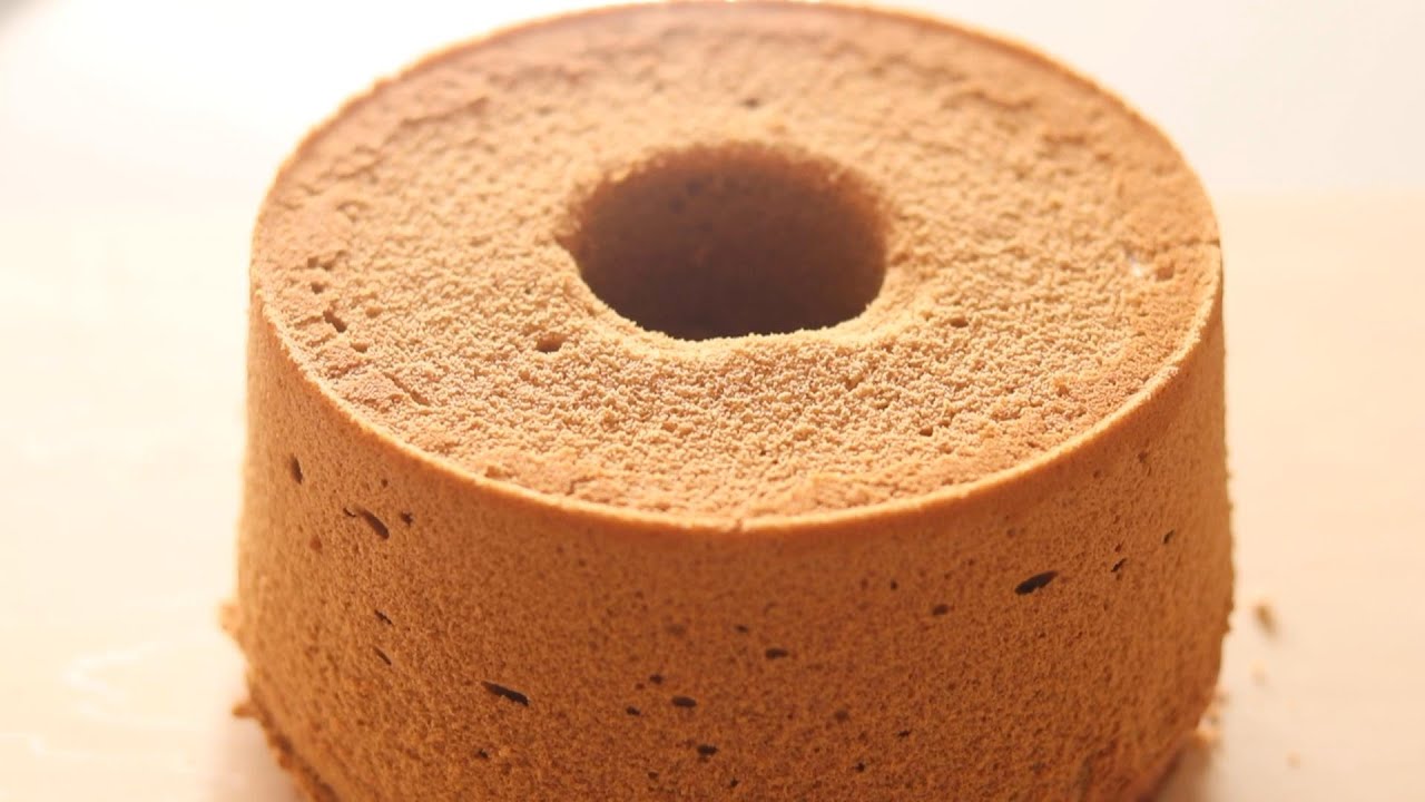 ふわふわしっとり♡コーヒーシフォンケーキの作り方／Fluffy Milk Coffee Chiffon Cake recipe
