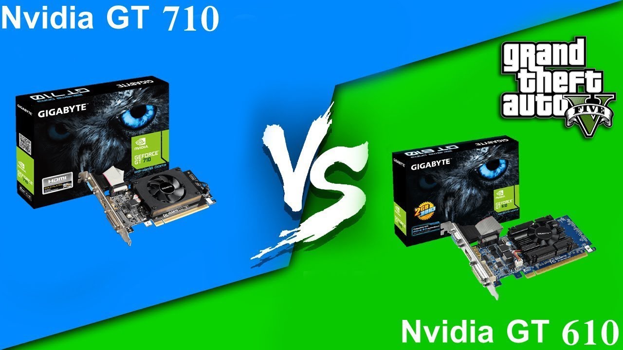 GT 610 vs GT 710 | Grand theft auto 5 | FPS test in 2020