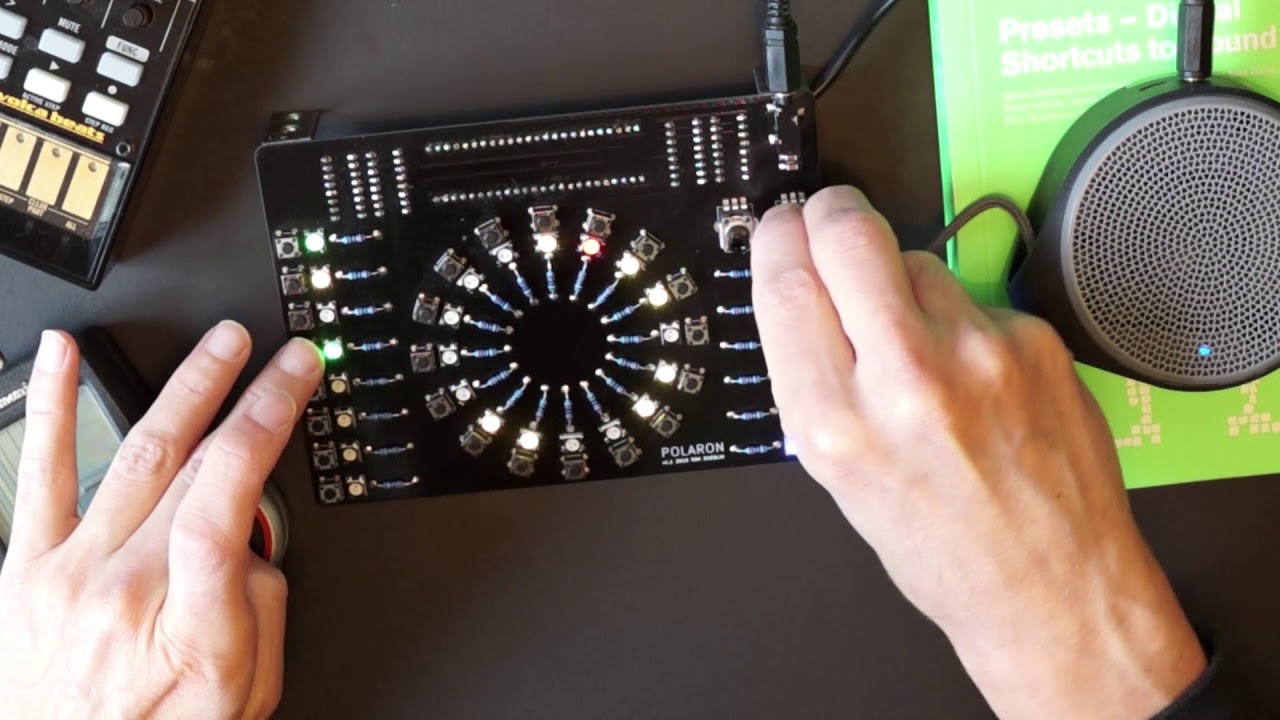 Building a beat from scratch with the Polaron DIY drum machine