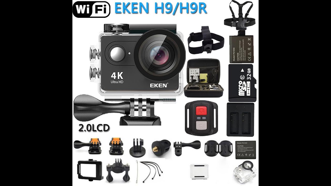 Eken H9R 4K Ultra Hd Wifi Aksiyon Kamera kutu açılımı