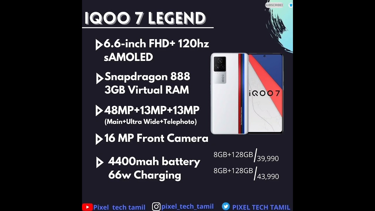 iqoo 7 & 7 legend 🔥🔥|vivo|