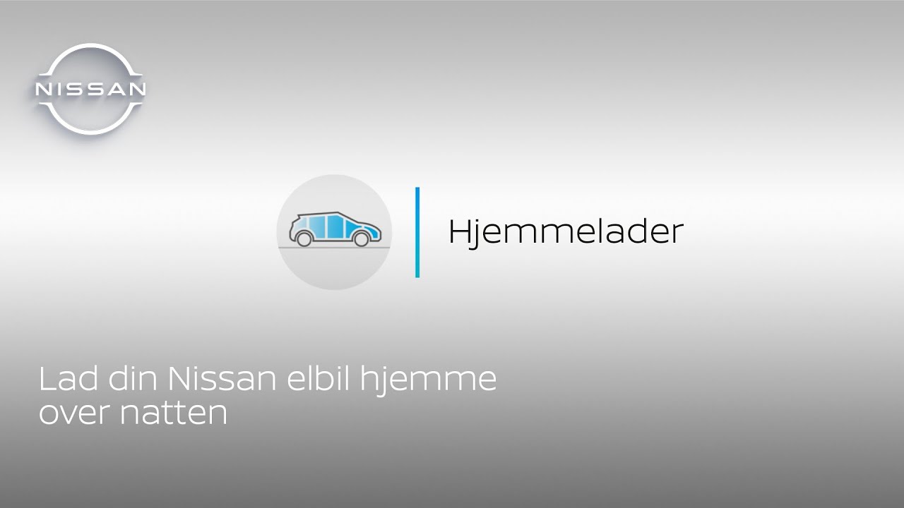Slik lader du Nissan-elbilen din med hjemmelader