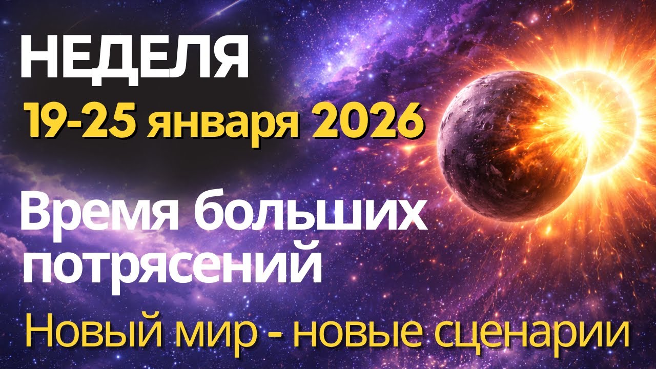 Неделя Больших потрясений 19-25 января: Великий Трансформатор Плутон выходит на авансцену...