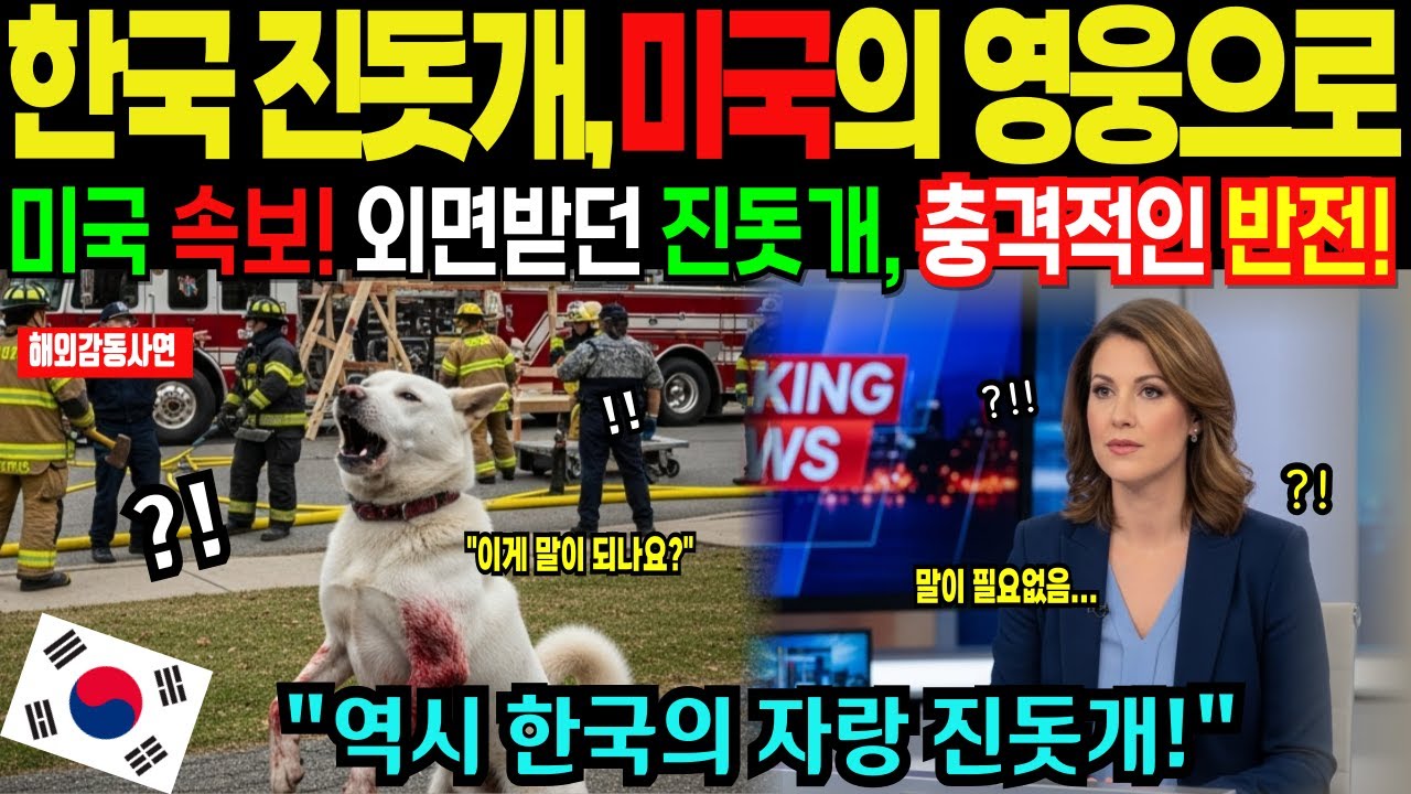 [해외감동사연] 한국 진돗개가 미국 영웅이 되기까지, 사람들 구출하고 탄원서 뒤집은 충격 반전 실화!