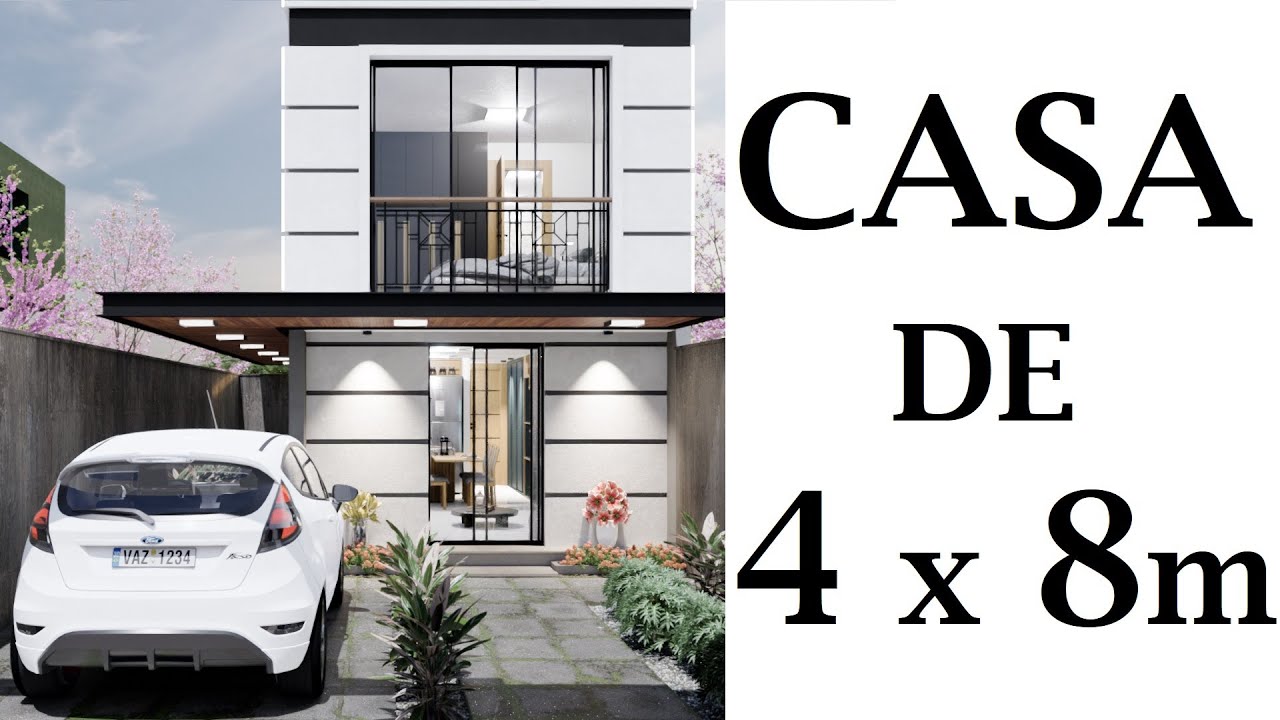 CASA PEQUENA DE 4 x 8 METROS - SOBRADO PEQUENO