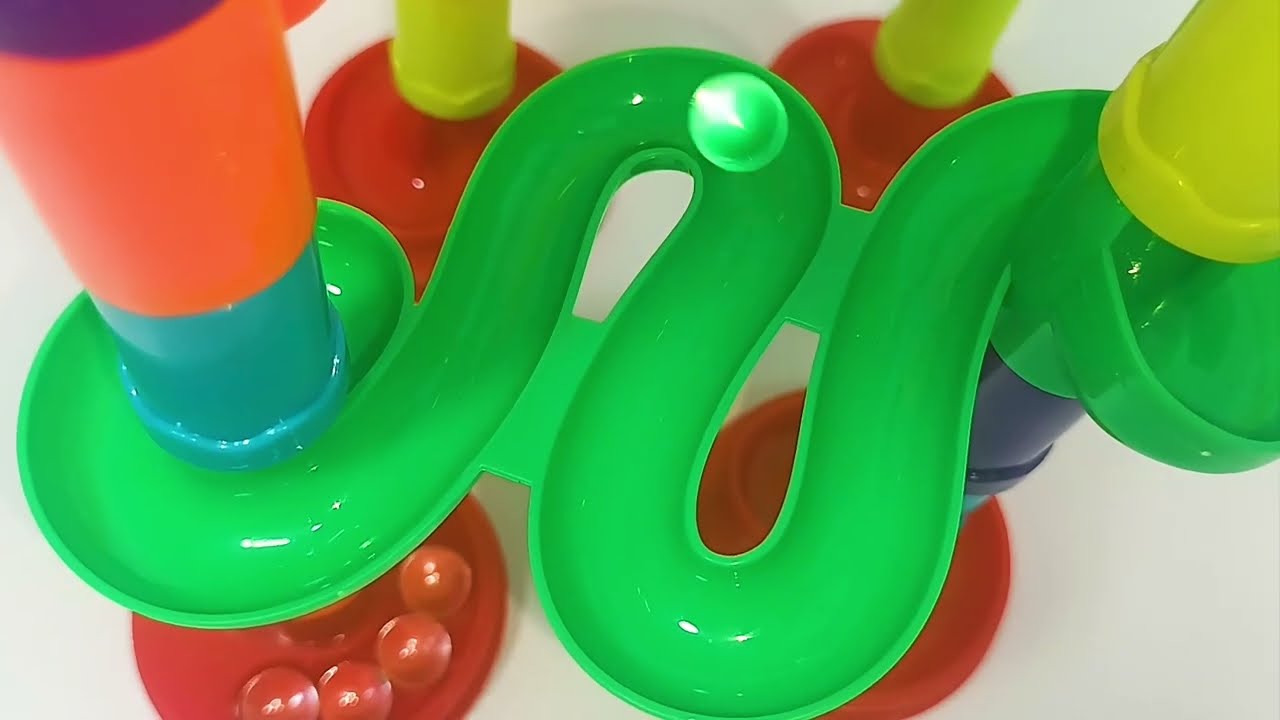 50 pce Marble run race ASMR ☆ Satisfying Building Blocks Original colorful Toys