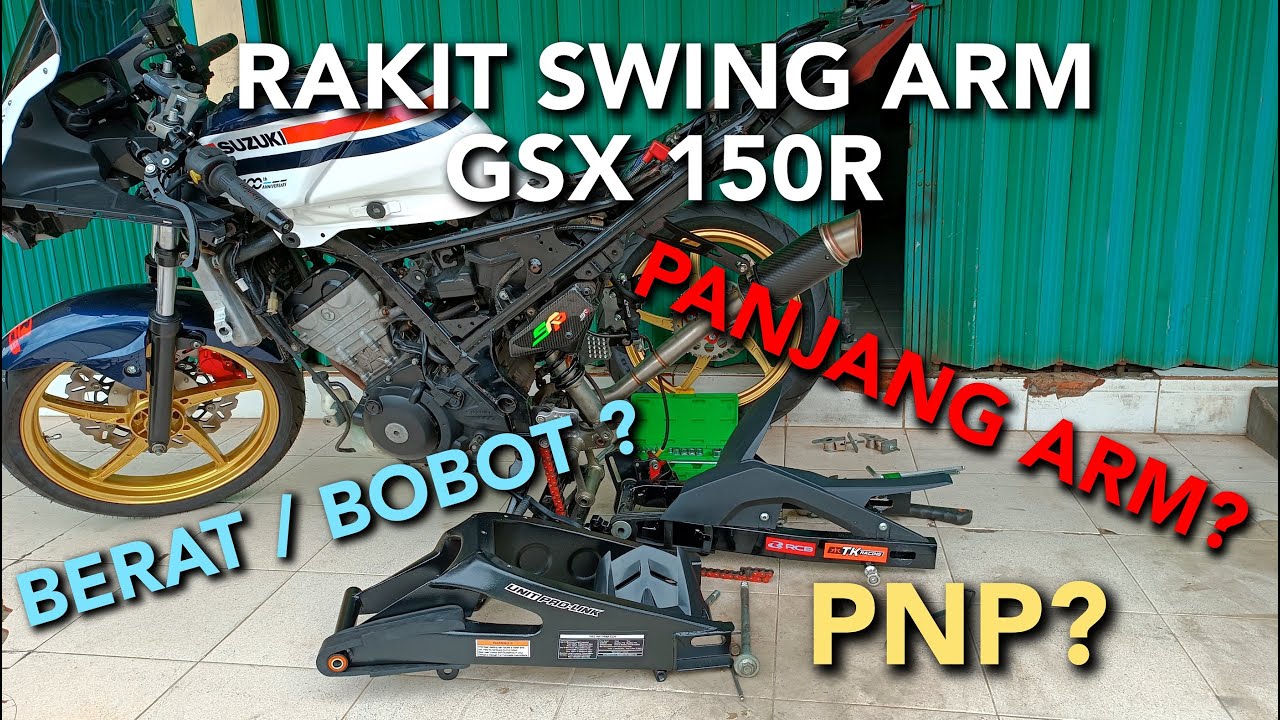 PASANG SWING ARM UNIT PROLINK DI GSX R150