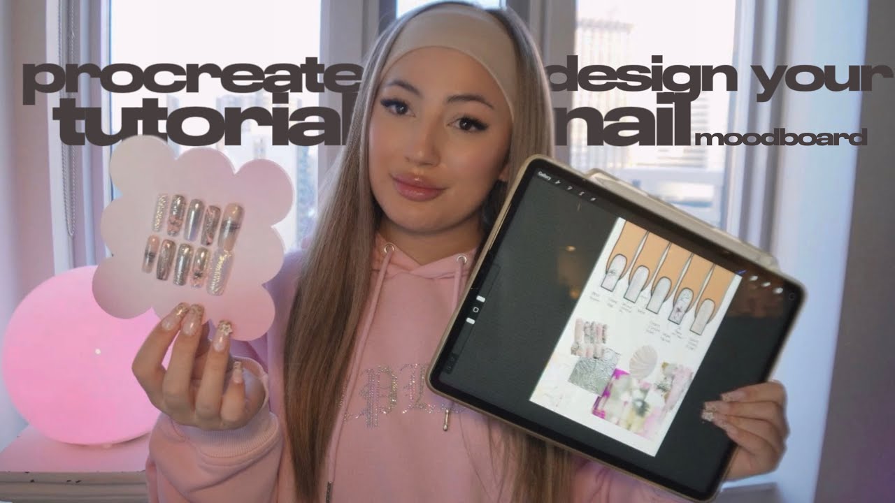 how to use PROCREATE as a nail artist | nail planning & designing tutorial