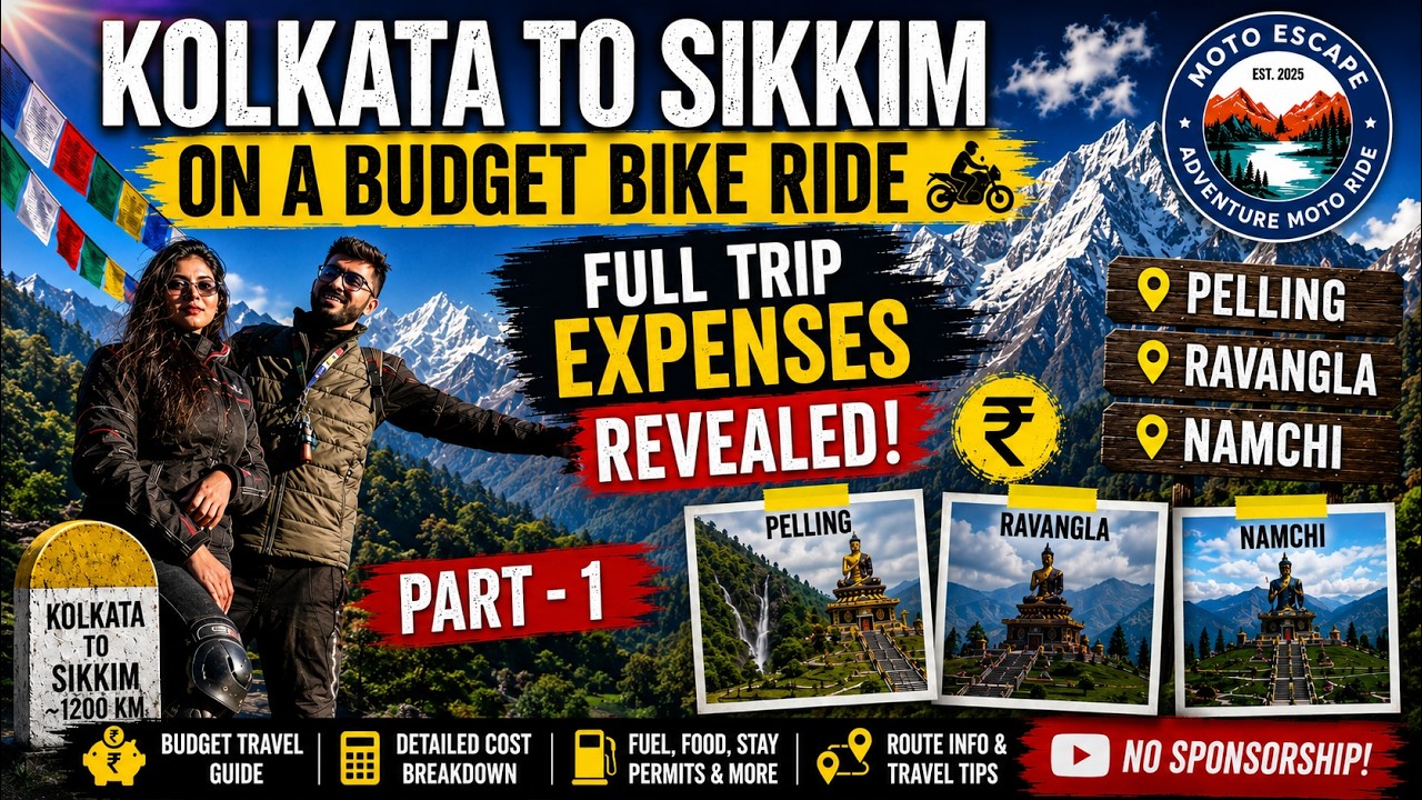 PELLING, RAVANGLA & NAMCHI | PART - 1 | KOLKATA TO SIKKIM BY BIKE | DEC,2025 | WEST & SOUTH SIKKIM |