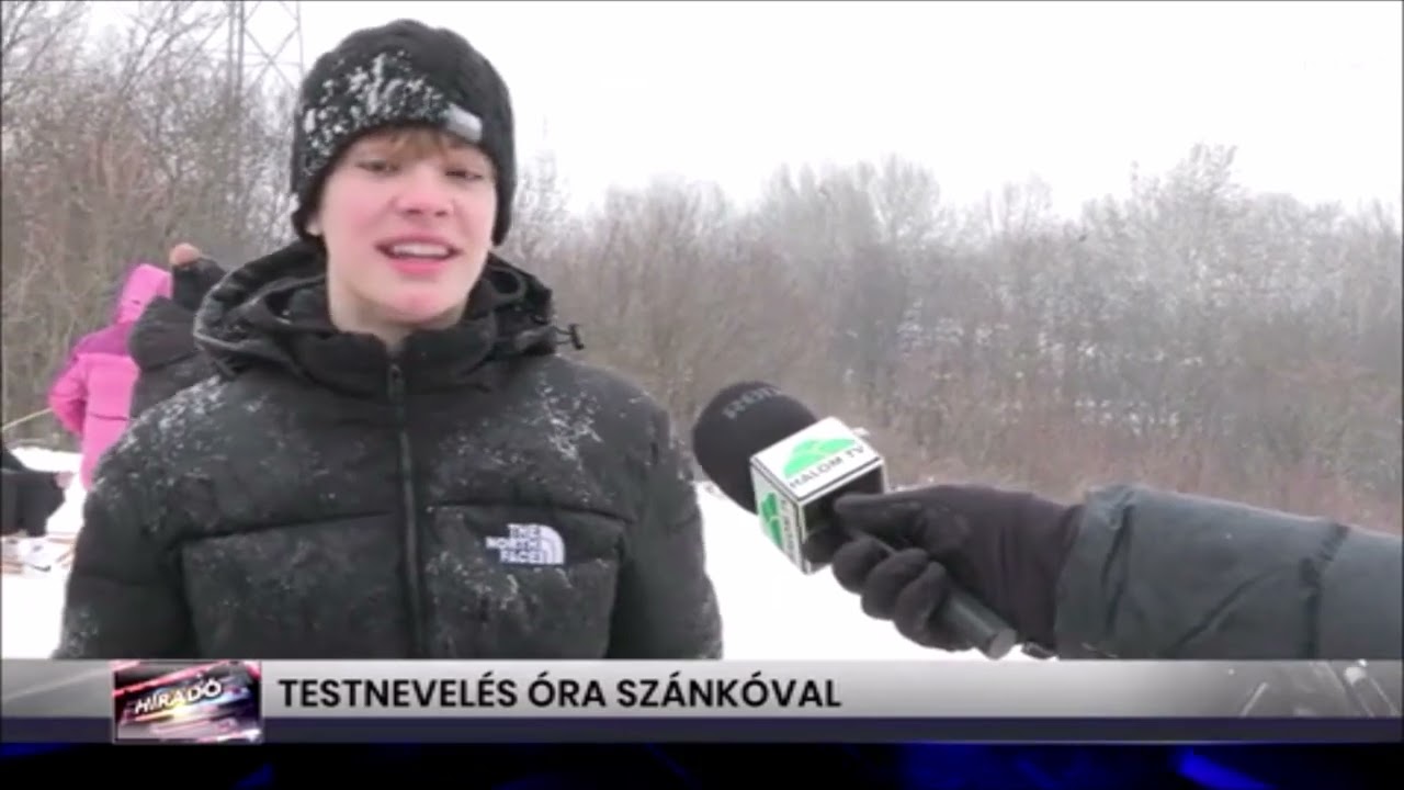 Szánkózás tesi órán