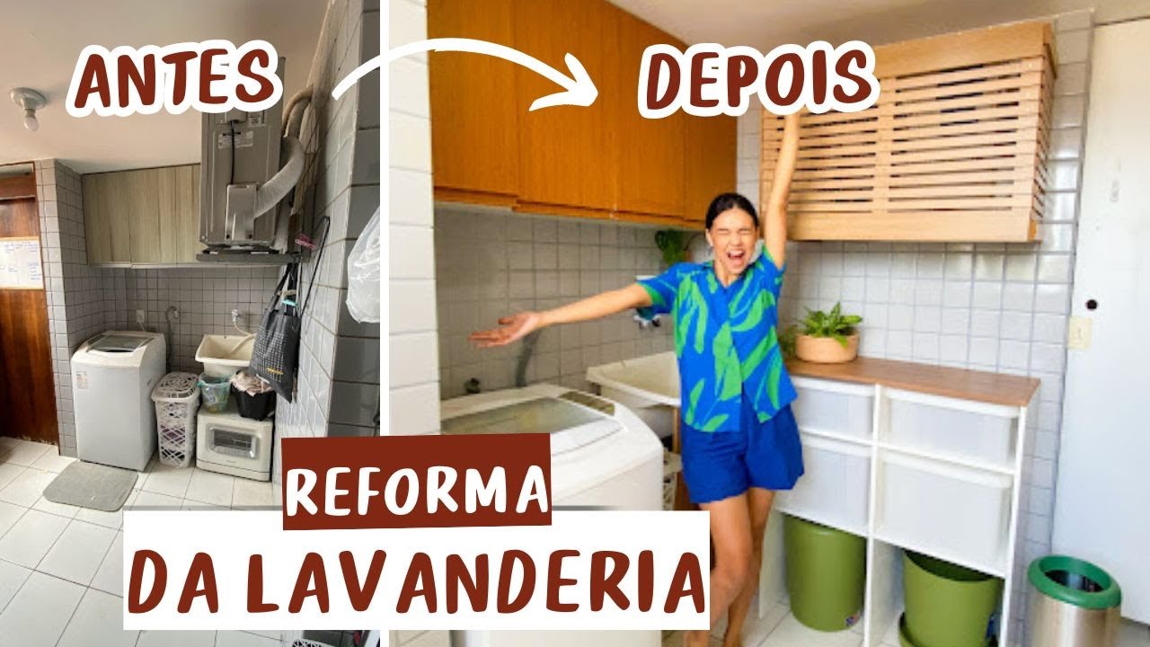 REFORMA DA LAVANDERIA do apê alugado - último ambiente! | Faça você mesmo