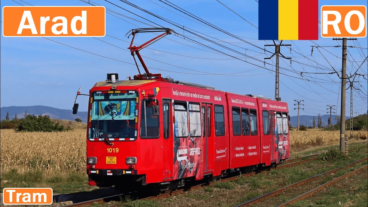 🇷🇴 ARAD TRAMS 2021| Tramvai din Arad 【4K】