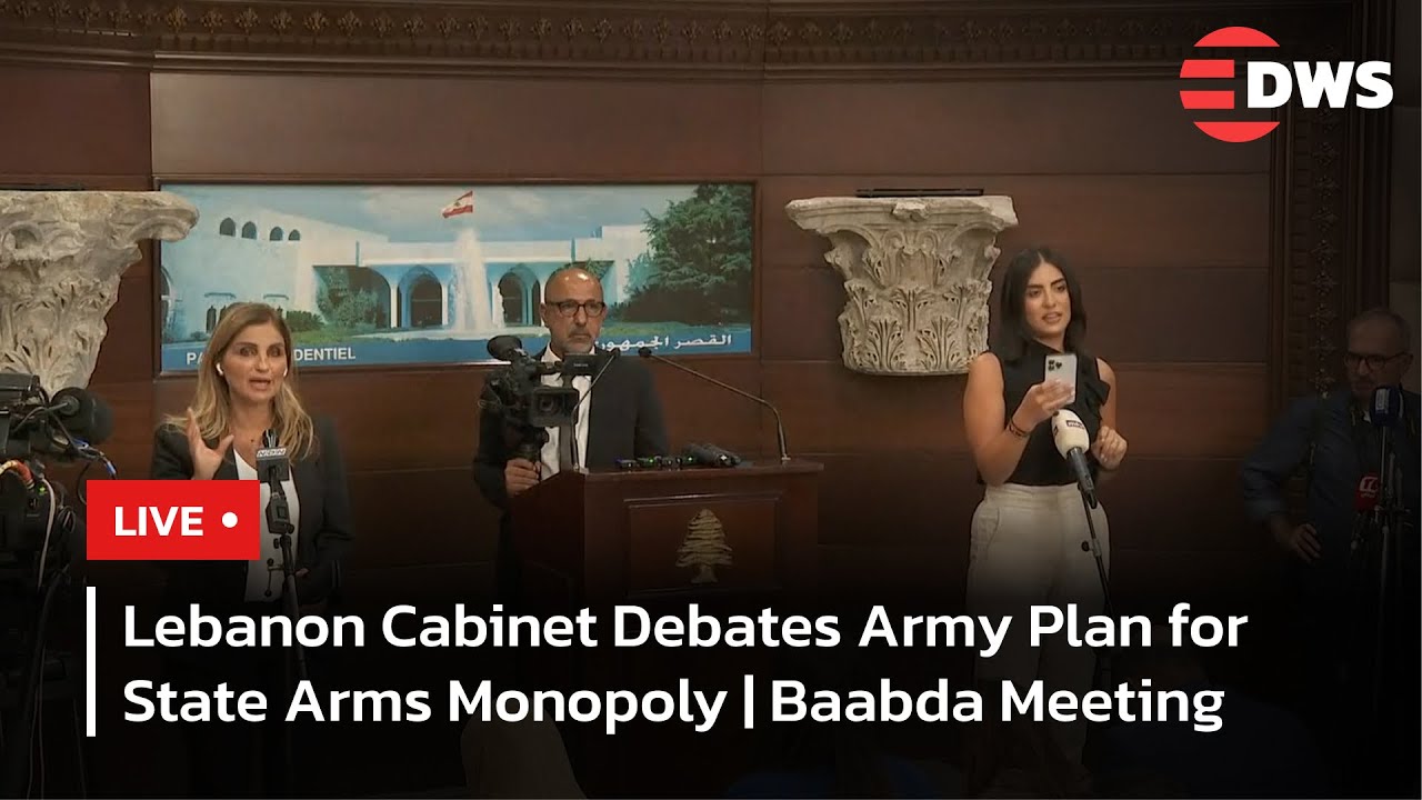 LIVE: Lebanon Cabinet Debates Army Plan for State Arms Monopoly | Baabda Meeting 2025 | AC15