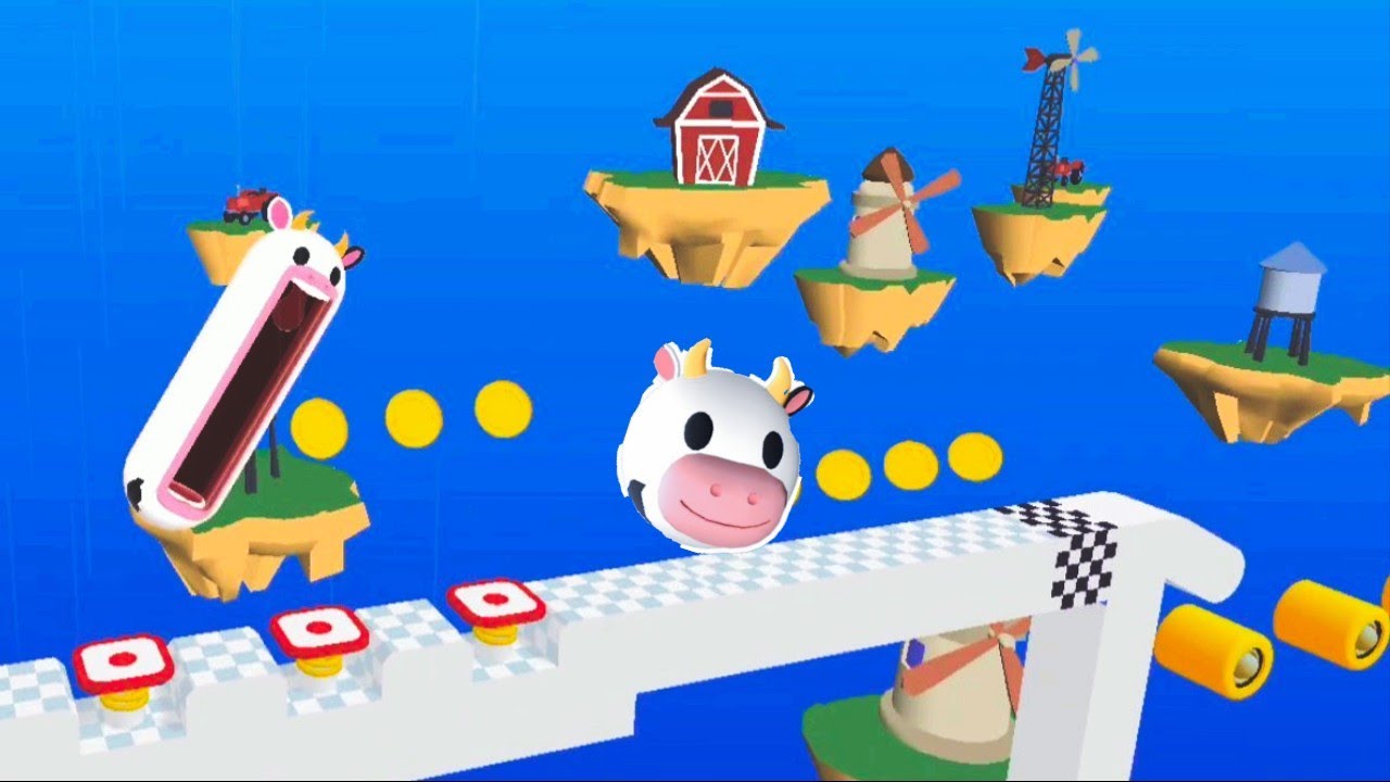 Hopping heads scream and shout cow, so funny scream 🤣