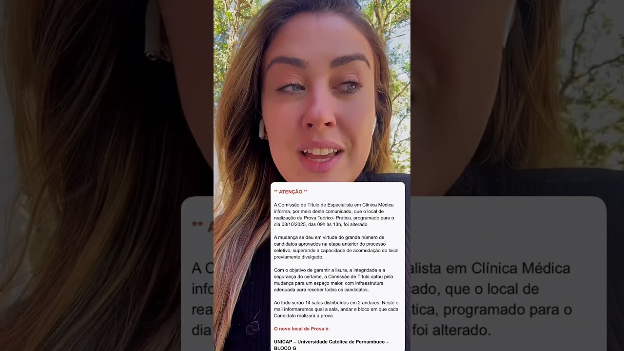 ⚠️Atualização da prova do TECM!