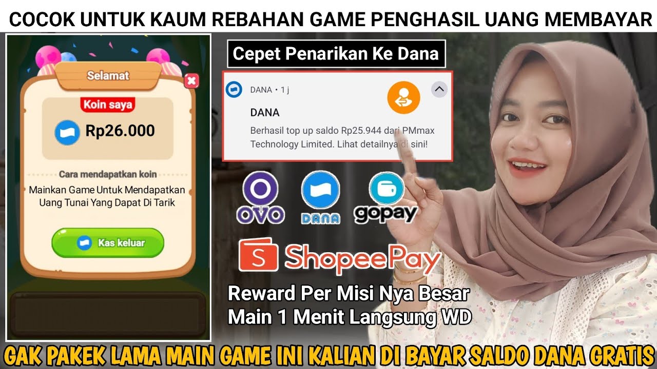 DI BAYAR DANA !! GAME PENGHASIL UANG 2025 TERBUKTI MEMBAYAR - APK PENGHASIL UANG TERBARU