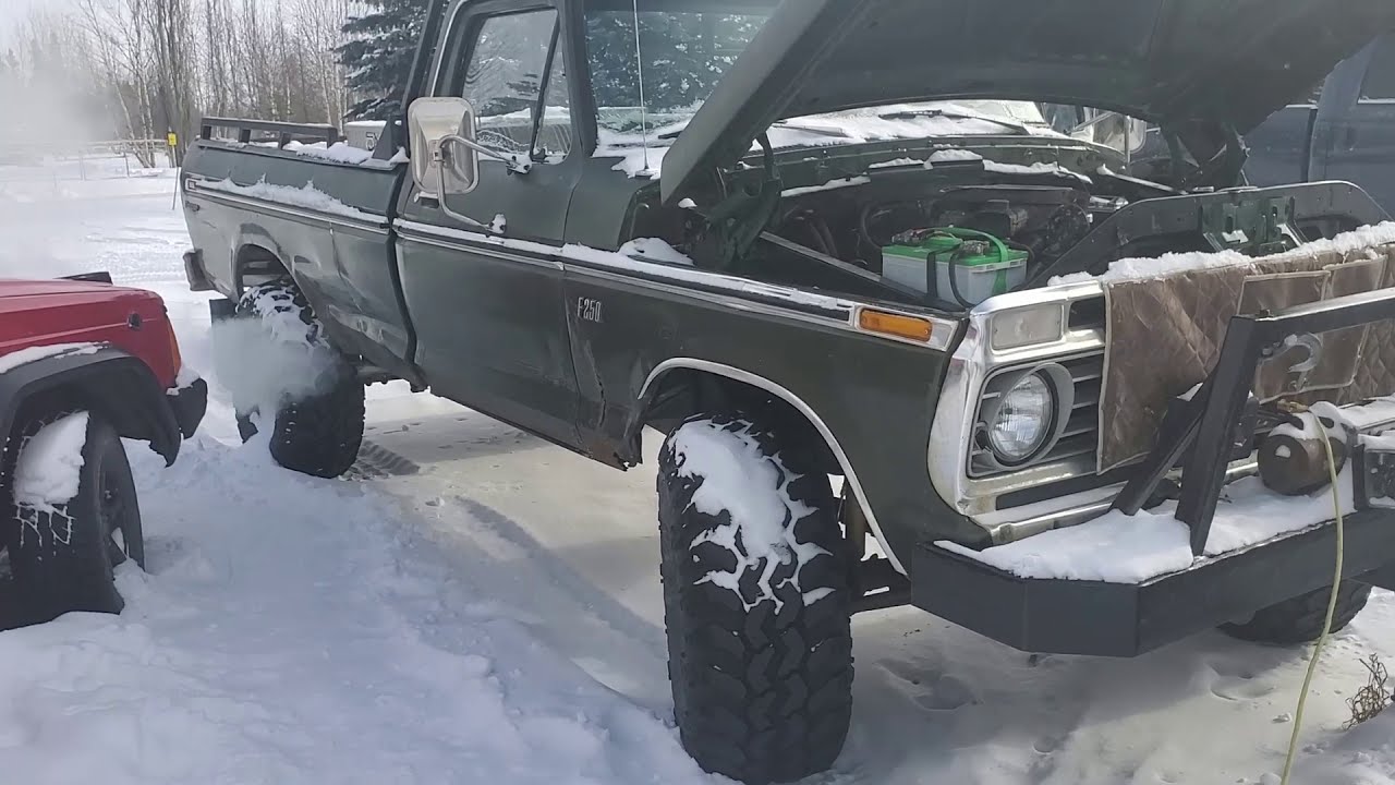 1976 F250 -20c Cold Start