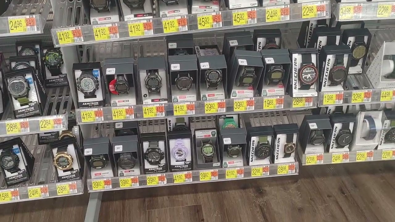 at Walmart Casio Timex watches hopefully picking up a new watch
