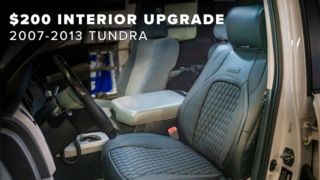 Лучшие чехлы на сиденья для Toyota Tundra 2007–2013 годов выпуска? Обзор чехлов с ромбовидной стр...