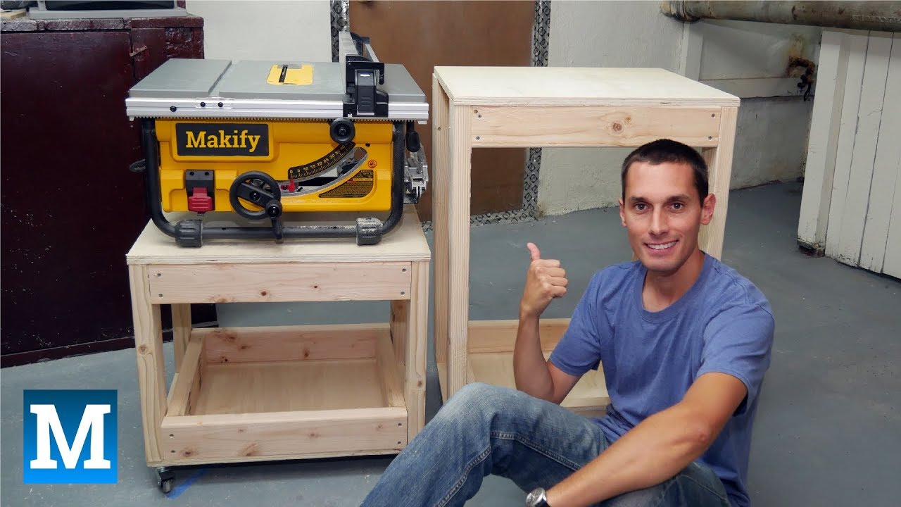 How to Make Table Saw and Work Carts