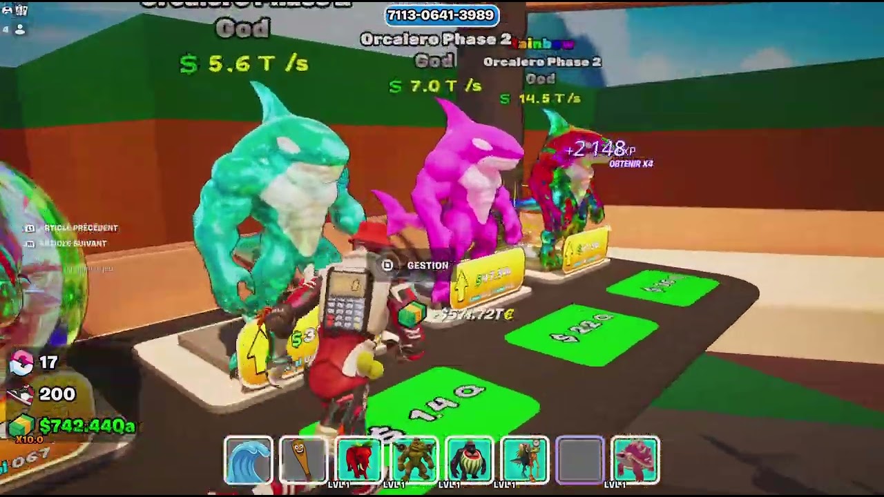 Tsunami brainrots Fortnite collection des 7 Dragon's